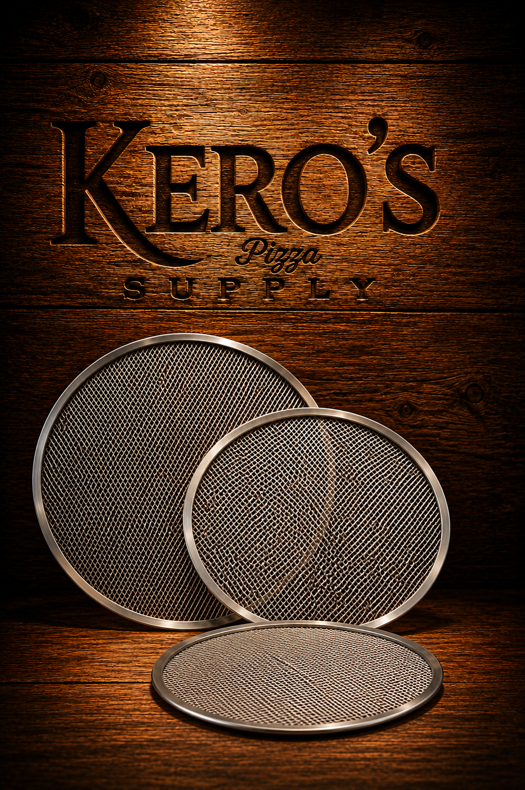 Mallas de Aluminio para Hornear Pizza - Imagen Vertical